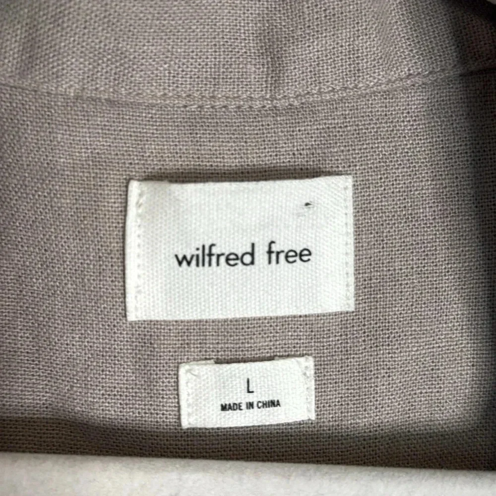 NWT Wilfred Mist Linen Jumpsuit Size Large Gd Ashen